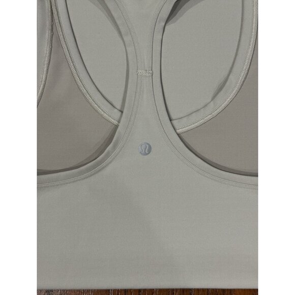 Lululemon Racerback Light Gray Tank Top Womens Size S/4 - Picture 3 of 5